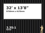 AV Stumpfl 32' x 13'8" 2.35:1 Black Drape Kit 